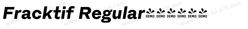 Fracktif Regular字体转换